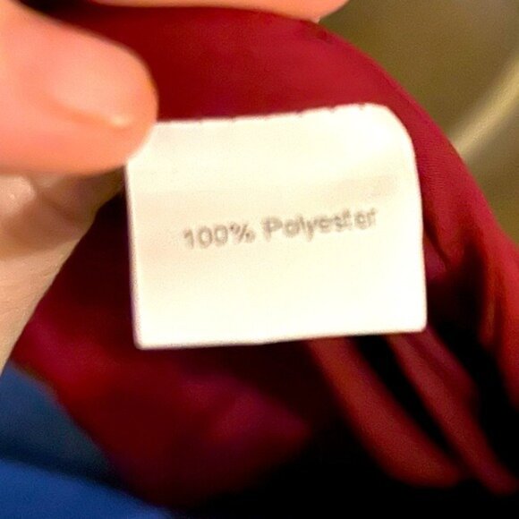 NWT Elegant Burgundy Halter Maxi Dress Tiered Semi-Sheer Perfect Evening Large - Picture 15 of 16